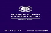 Econocom supports the Global Compact · The 10 Principles of the Global Compact 1. Human Rights • Principles 1 and 2 • Our commitments • Our actions a. The group’s partnerships