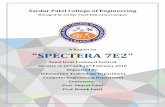 Sardar Patel College of Engineering - Amazon S3...Sardar Patel College of Engineering Managed by Sardar Patel Education Campus A Report on “SPECTERA 7E2” Zonal level Technical