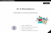 02. E-Marketplaces - KOCWcontents.kocw.net/document/2011-2-WKU-EC-02.pdf · 02. (Lecture) E -Marketplaces • Types of E-Marketplaces • Private e-marketplaces (sell-side vs. buy-side)