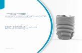 CAT-2042-06 Deep Conical Implants Product Catalogue · 2019-11-16 · Title: CAT-2042-06 Deep Conical Implants Product Catalogue.cdr Author: INEZ Created Date: 11/15/2019 12:31:00