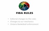 FIBA RULES - DRBABOdrbabo.ca/wp-content/uploads/2012/02/FIBA-RULES-2015.pdf · FIBA RULES • Editorial changes to the rules ... •The official will now “box in” the player in