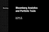 Bloomberg Analytics and Portfolio Tools...37 The data included in these materials are for illustrative purposes only. The BLOOMBERG TERMINAL service and Bloomberg data products (the