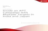 Luckycat Redux: Inside an APT Campaign with Multiple ... · Trend Micro. Research Paper 2012 LUCKYCAT REDUX. Inside an APT . Campaign with Multiple Targets in India and Japan. By: