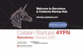 Meet them anyway! Catalan Startups 4YFN · 2020-02-18 · Catalan Startups 4YFN Barcelona, February 2020 Bnc10 is an alternative to your existing banking services, from Barcelona.