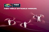 FIBA TABLE OFFICIALs MANUAL - Excelsior Brussels...2017/01/06  · • Know well, the FIBA official rules, interpretations and competition regulations. • Have a general technical