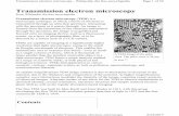 Transmission electron microscopy - City University of Hong ... · PDF file Transmission electron microscopy From Wikipedia, the free encyclopedia Transmission electron microscopy (TEM)