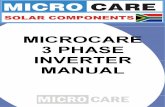 3 Phase Inverter Manual - Microcare€¦ · 3 Please be aware that this manual is only for 3 Phase Cluster Setup support. For further information referring to the Bi-Directional Inverter