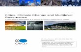 Cities, Climate Change and Multilevel Governance · Table 6. Frameworks and Institutional Models of Multilevel Governance on Climate Change ..... 55 Table 7. Examples of antagonistic