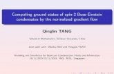 Computing ground states of spin-2 Bose-Einstein ... · Introduction Models: scalar Bose{Einstein condensate Early experiments, bosonsmagnetically trapped !direction of atomicspins