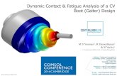 Research & Development, FEA, CFD, Dynamic Contact ...R&D, FEA, CFD, Material Selection, Testing & Assessment © Continuum Blue Ltd OVERVIEW •Introduction to CV boots (gaiter) •Application