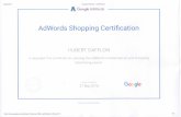 30/05/2017 Google Partners - Certification Google AdWords ... · PDF file 30/05/2017 Google Partners - Certification Google AdWords AdWords Shopping Certification HUBERT DAFFLON is