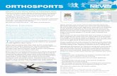 ISSUE 14 I WINTER 2014 - Orthosports...Welcome to our Winter edition of Orthosports News Winter is the time when Alpine Injuries present themselves – Dr Doron Sher covers the most
