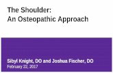 The Shoulder: An Osteopathic Approach · Arm and scapula typically move in 2:1 ratio during abduction - when arm is abducted 90 degrees, 60 degrees is in glenohumeral joint while