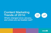Content Marketing Trends of 2014 - business.linkedin.comAmong the most effective B2B content marketers, 80% cite lead generation as a goal, compared with 64% of their least effective