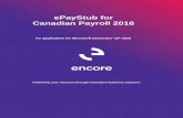 ePayStub for Canadian Payroll 2016 - Microsoftencoreproducts.blob.core.windows.net/.../ePayStub_User_Manual_GP2016.pdf · ePayStub for Canadian Payroll 2016 ... ePayStub for Canadian