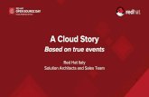 A Cloud Story - Red Hat · SOFTWARE DEFINED NETWORKING SOFTWARE DEFINED STORAGE CONTAINER PLATFORM CLOUD MANAGEMENT PLATFORM Policy & compliance Service automation Operational visibility