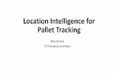 Location Intelligence for Pallet Tracking · 2019-07-08 · •1 pallet = 1 Travel Ticket (Unique Serial Number) ... Test Pallet Inspect Box Shipping Pallet. 6 How We got Here •2013