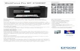 DATASHEET WorkForce Pro WF-4720DWF - English · 2017-04-09 · WorkForce Pro WF-4720DWF DATASHEET Boost your productivity with this fast, cost-effective and compact 4-in-1 designed