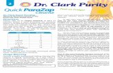 Dr. Clark Quick ParaZapDr. Clark Purity Team Dr. Clark Quick ParaZap Optional directions based on the Protocols of Dr. Hulda Clark Once Weekly Maintenance Program Disclaimer: This