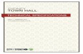 Sydney Town Hall Technical Specifications · PDF file 2018-09-14 · For all other venue related information please refer to the Sydney Town Hall Venue Specifications available on