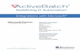 ActiveBatch Integrations with Microsoft Packet · data and manage dependencies. Automating as well as integrating workflows improves resource utilization, ensures higher service levels