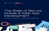 The State of Secure Mobile & Web App Development · on the devsecops journey are at or past the tipping point of production deployments: mobile devsecops presents unique challenges