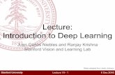 Lecture: Introduction to Deep Learningvision.stanford.edu/.../files/19_deep_learning.pdf · 2017-12-05 · Deep Learning Learning hierarchical representations from data End-to-end