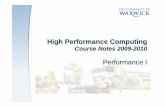 High Performance Computing · Achieving High Parallel Performance Communication has crucial impact on the performance of parallel programming How to reduce the impact of communication: