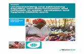 Toolkit Understanding and addressing equality, non-discrimination and inclusion … · 2019-01-31 · Toolkit: Understanding and addressing equality and inclusion in water, sanitation