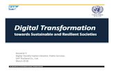 Digital Transformation towards Sustainable and Resilient ... · PDF file Digital Strategy vs. Digital Transformation Digital Strategy Digital Transformation Projector Program Level