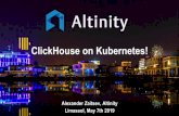 ClickHouse on Kubernetes! - GitHub from within Kubernetes using service DNS name # Use load balancer clickhouse-client --host clickhouse-demo-01.test # Connect to specific node clickhouse-client