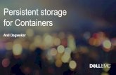 Persistent storage for Containers - SNIA · –Plugin options can vary quite a lot ... –No data management features (snapshots, etc.) 6 of 17 Kubernetes persistent volumes •Kubernetes