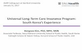 Universal Long-Term Care Insurance Program€¦ · 1. Demographic Changes Aged Statistics (2015) • Increase in dependency ratio -The age dependency ratio will double (17.9 to 38.6)