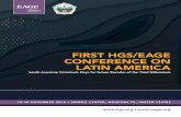 FIRST HGS/EAGE CONFERENCE ON LATIN AMERICA Latin... · Subduction Beneath the Northern South America Margin ... Exploration Potential of the Northern Offshore Region of Jamaica: Gregg