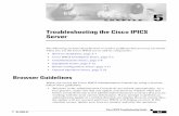Troubleshooting the Cisco IPICS Server · Chapter 5 Troubleshooting the Cisco IPICS Server Cisco IPICS Installation Issues 5-2 Cisco IPICS Troubleshooting Guide OL-8362-01 † To
