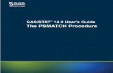 The PSMATCH Procedure - Sas Institutesupport.sas.com/documentation/onlinedoc/stat/142/psmatch.pdfThe difference in propensity score between the treated unit and its matching control