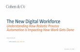 The New Digital Workforce - Cohen & Company...The New Digital Workforce Understanding How Robotic Process Automation is Impacting How Work Gets Done PRESENTED BY: › JOHN CAVALIER,