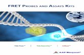 FRET PRobEs and assays KiTs - AAT Bioquest · Although there are many factors which may influence FRET, it is imperative that the following conditions are satisfied in order for FRET