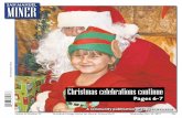 Christmas celebrations continue - Copper Area · Dec. 25, 2019 San Manuel Miner | 3 holiday deadline Due to the New Year’s holiday, the deadline for ads and editorial copy is Friday,