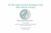 Home | Department of Computer Science - On the Open Access Strategy of …tvelden/talks/2004-cern.pdf · 2006-03-21 · of Science Forschungsfelder in der MPG •80 Institutes (D,
