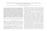 Multimodal Student Engagement Recognition in Prosocial Games · student engagement in prosocial games by exploiting engagement cues from different input modalities. Since engagement