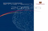DEPARTMENT OF PSYCHIATRY annual report 2015-16 · 2019-02-18 · Queen’s University Marketing DEPARTMENT OF PSYCHIATRY ANNUAL REPORT 2015 2016 DEPARTMENT OF PSYCHIATRY annual report