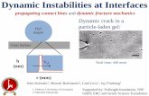 propagating contact lines and dynamic fracture mechanics · propagating contact lines and dynamic fracture mechanics Dynamic Instabilities at Interfaces Total time: 440 msec John