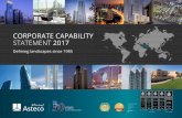 CORPORATE CAPABILITY STATEMENT 2017 · 2017-08-22 · CORPORATE CAPABILITY STATEMENT 2017 Defining landscapes since 1985 2016 -2017 2017 - 2018. YEARS IN THE MIDDLE EAST OVER. About