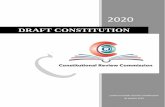 DRAFT CONSTITUTION · 2020-03-31 · DRAFT CONSTITUTION [i] Arrangement of Sections CHAPTER I THE REPUBLIC AND SOVEREIGNTY OF THE PEOPLE 1. The Republic 2. Sovereignty of the people
