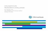 CFA INSTITUTECFA INSTITUTE RESEARCH CHALLENGE 2017... · 2016-10-31 · CFA INSTITUTECFA INSTITUTE RESEARCH CHALLENGE Ric Filippelli CFAFilippelli, CFA Vice President, ... use on