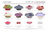 Cute as a Cupcake - Embroidery Online€¦ · 12397-01 Flowers & Swirls Cupcake (Appliqué) 2.74 X 3.15 in. 69.60 X 80.01 mm 466 St. 12397-02 Denim Cupcake (Appliqué) 2.63 X 2.98