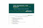 The Academic Job Search: Preparing Your Job Package · 1 The Academic Job Search: Preparing Your Job Package Sharon L. Milgram, Director NIH OITE Early fall: Decide what you are looking