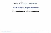 CAPR Systems Product Catalogmaxair-systems.net/ProductLiterature/CAPR-Product... · 2018-06-19 · 6 2000-204 Helmet Hooks for any MAXAIR Helmet 6/Package 7 2400-090L Impact Lens