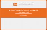 Running Your Business on Spreadsheets The Downside · Running Your Business on Spreadsheets Whitepaper The Downside. A Celayix Whitepaper Introduction When an organization is starting
